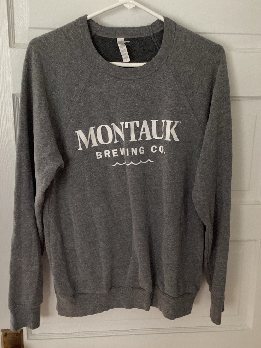 Bella Canvas Gray Montauk Brewing Co. Crewneck